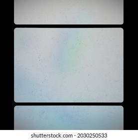 Vintage Super 8mm Film Strip Frame Overlay Placeholder With Rainbow Light Leaks, Dust And Speckles Texture