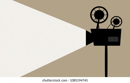 vintage video projector. projector. movie projector - Shutterstock ID 1085194745