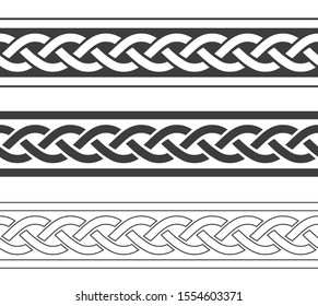 Vintage Viking Borders Set Vector Intage Stock Vector (royalty Free 