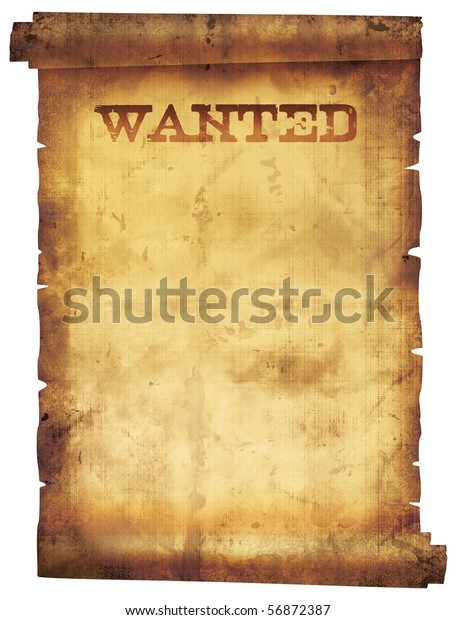 Vintage Wanted Poster Grunge Manuscript Stock Illustration 56872387 ...