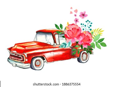 Download Old Truck Flowers Images Stock Photos Vectors Shutterstock