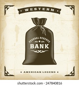 Vintage Western Money Bag