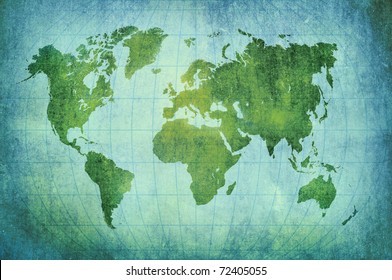 Vintage World Map Background