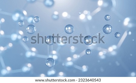 vinyl acetate molecular structure 3d, flat model, polymers, structural chemical formula view from a microscope [[stock_photo]] © 