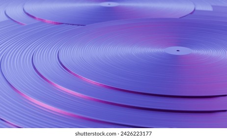 A  vinyl record with colorful lines, offering a dynamic and vibrant visual display. - Powered by Shutterstock