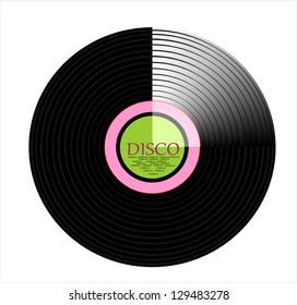 vinyl record isolated