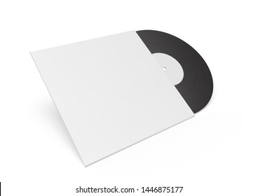 Vinyl Record Realistic 3D Cover Mockup