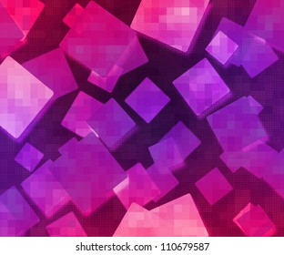 Violet Abstract Shapes Background