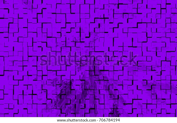 Violet digital
background is divided into
squares