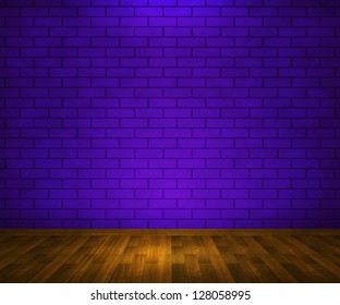 Violet Interior Brick Background