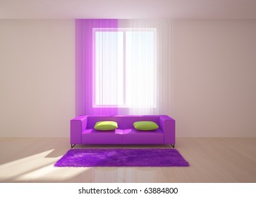 violet interior composition