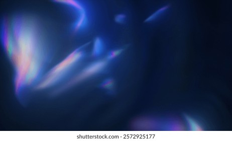 Violet Light Prism Rays: Abstract background with focused violet light rays and a distinct prism effect. Use as a dramatic overlay. 3D render