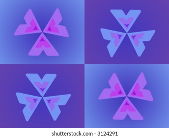 violet pattern - Shutterstock ID 3124291