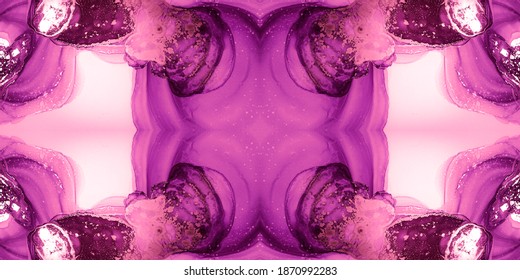 Violet Smear Paint. Red Stained Glass Making. Pink Watercolor Geo Seamless. Stained Glass Rose. Batik Card. Bright Kaleidoscope Geometric. - Powered by Shutterstock