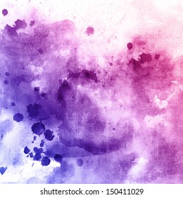 Violet Watercolor Drops Texture