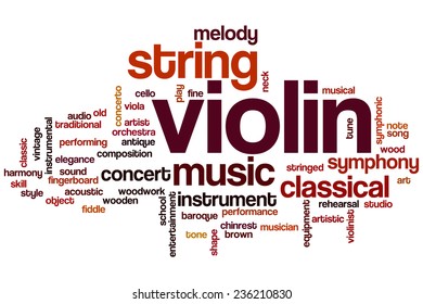 Violin Word Cloud Concept Stock Illustration 236210830  Shutterstock