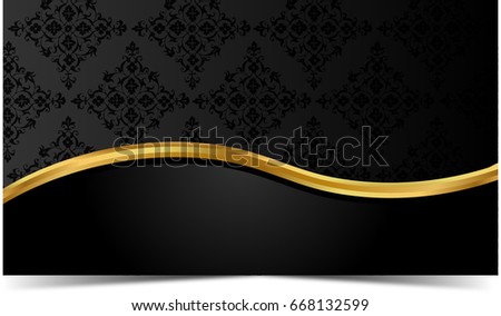 VIP card with gold elements