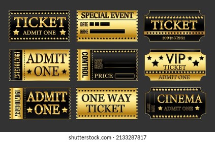 1,494 Golden Movie Ticket Images, Stock Photos & Vectors | Shutterstock