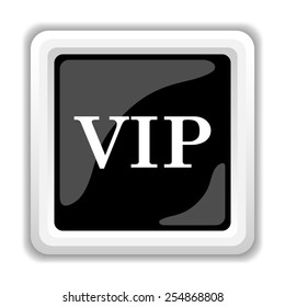VIP icon. Internet button on white background. 