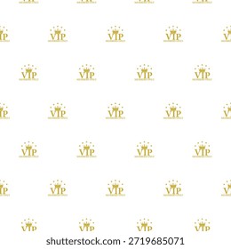 VIP members only seamless pattern isolated on white  background