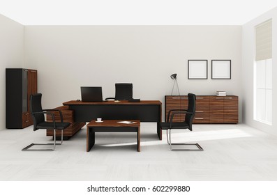 VIP Office Furniture 3D Rendering