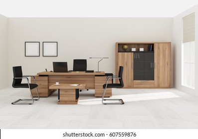 VIP Office Furniture 3D Rendering