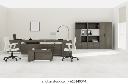 VIP Office Furniture 3D Rendering