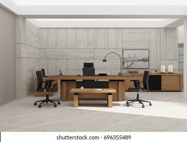 VIP Office Furniture 3D Rendering