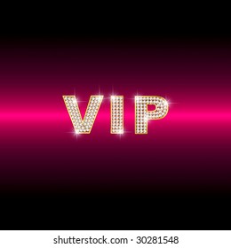 VIP on red