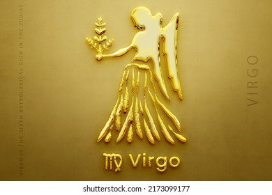 Virgo Zodiac Astrology Sign 3d Render Stock Illustration 2173099177 ...