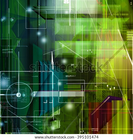 Virtual abstract background