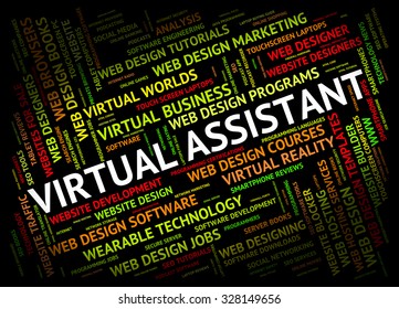 Virtual Assistant Indicating Contract Out And Freelance