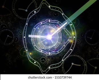 Virtual Clocks Faces Time Series Abstract Stock Illustration 1510739744 ...