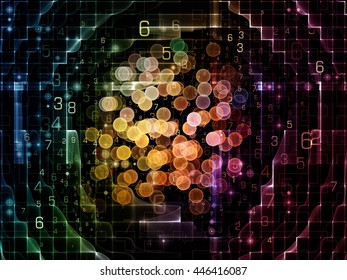 Virtual Grid Series Background Composition Virtual Stock Illustration ...