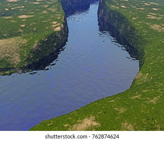virtual landscapes 3D rendering