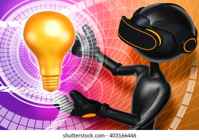 Virtual Reality VR Concept