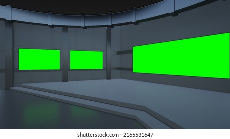 Virtual Studio Set 3d Illustration Stock Illustration 2165531647 ...