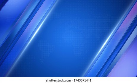 Virtual Studio Set Background.Blue Broadcast Background.News Background.abstract Virtual Screen Background.