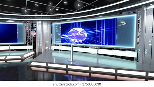 11,061 News studio set Images, Stock Photos & Vectors | Shutterstock