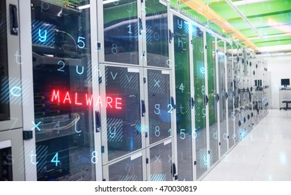 Virus background against view of data technology
