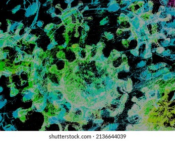 Virus Germs. Yellow Immune Diseases. Colorful Respiratory Virus. Bright Background. Human Cells Background. White Virus Bacteria. Car T Cell.