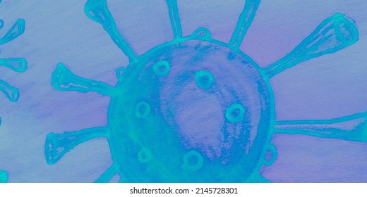 Virus Germs. Yellow Immune System Cancer. Multicolor Viral Vaccines. White Background. Electron Microscope Cell. Multicolored Live Bacteria. Cell Death.