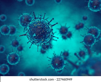 Viruses In Infected Organism , Viral Disease Epidemic , Outbreak