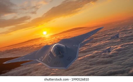 Vision Of The NGAD Manned Fighter Program Implemented For The US Air Force By Lockheed Martin Corporation