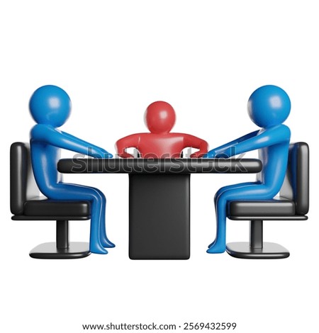 Visionary Succes Strategy 3D Rendering Icon Illustration