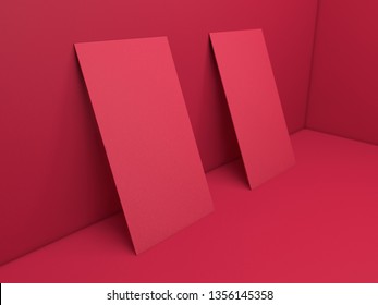 Visit Card 3D rendering