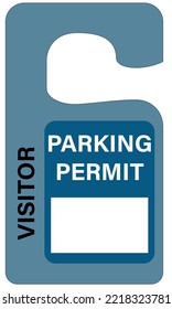 Visitor Parking Permit Hang Tag 