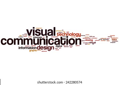 Visual Communication Word Cloud Concept With Technology Digital Related Tags