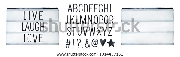 Visual Lightbox and English Alphabet Kit. Use to say your own text