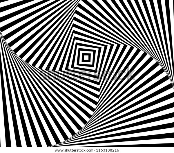 Visual Line Patterns That Distort Eye Stock Illustration 1163188216